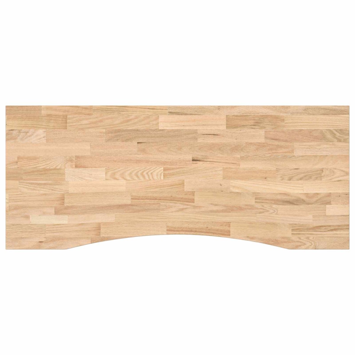 vidaXL Γραφείο Λευκό και Φυσικό 120 x 60 cm Στερεό Ξύλο Δρυός