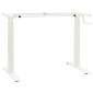 vidaXL Γραφείο Λευκό και Φυσικό 140 x 60 cm Στερεό Ξύλο Δρυός