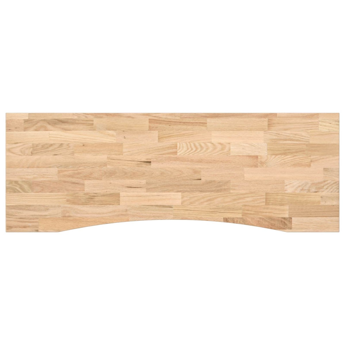vidaXL Γραφείο Λευκό και Φυσικό 140 x 60 cm Στερεό Ξύλο Δρυός