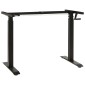 vidaXL Γραφείο Μαύρο και φυσικό 120 x 60 cm Στερεό Ξύλο Δρυός
