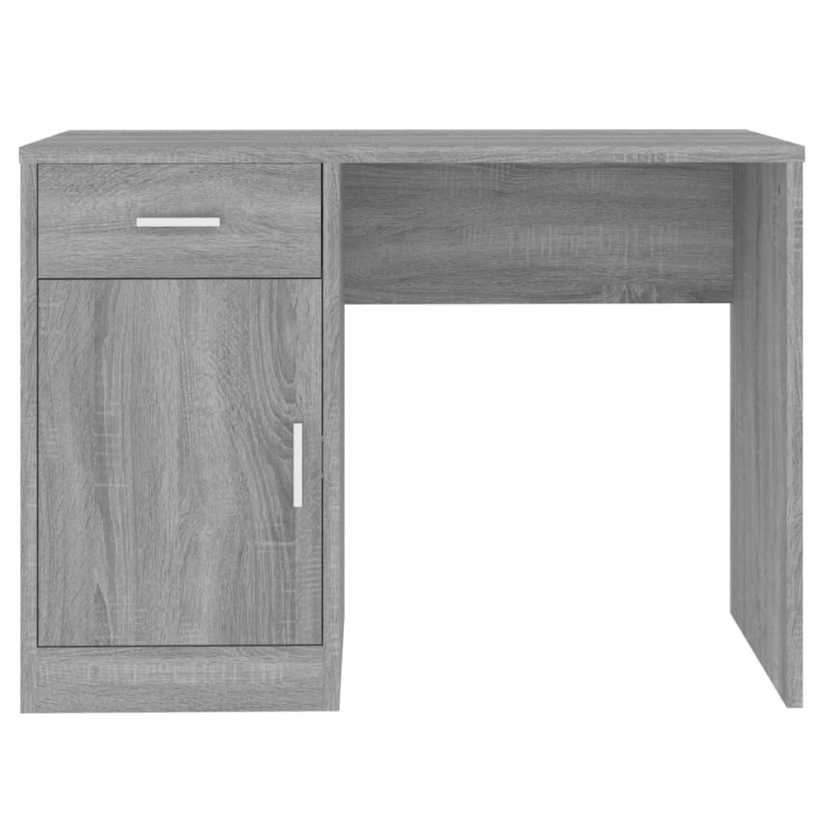 vidaXL Γραφείο με Συρτάρι & Ντουλάπι Γκρι Sonoma 100x40x73 εκ. Επ.Ξύλο