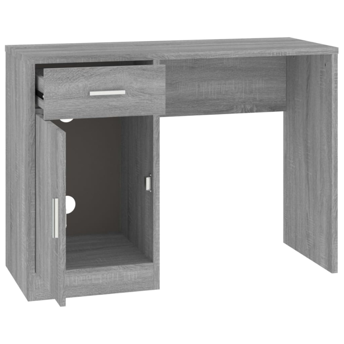 vidaXL Γραφείο με Συρτάρι & Ντουλάπι Γκρι Sonoma 100x40x73 εκ. Επ.Ξύλο