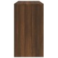 vidaXL Γραφείο με Συρτάρι & Ντουλάπι Καφέ Δρυς 100x40x73 εκ. Επ. Ξύλο