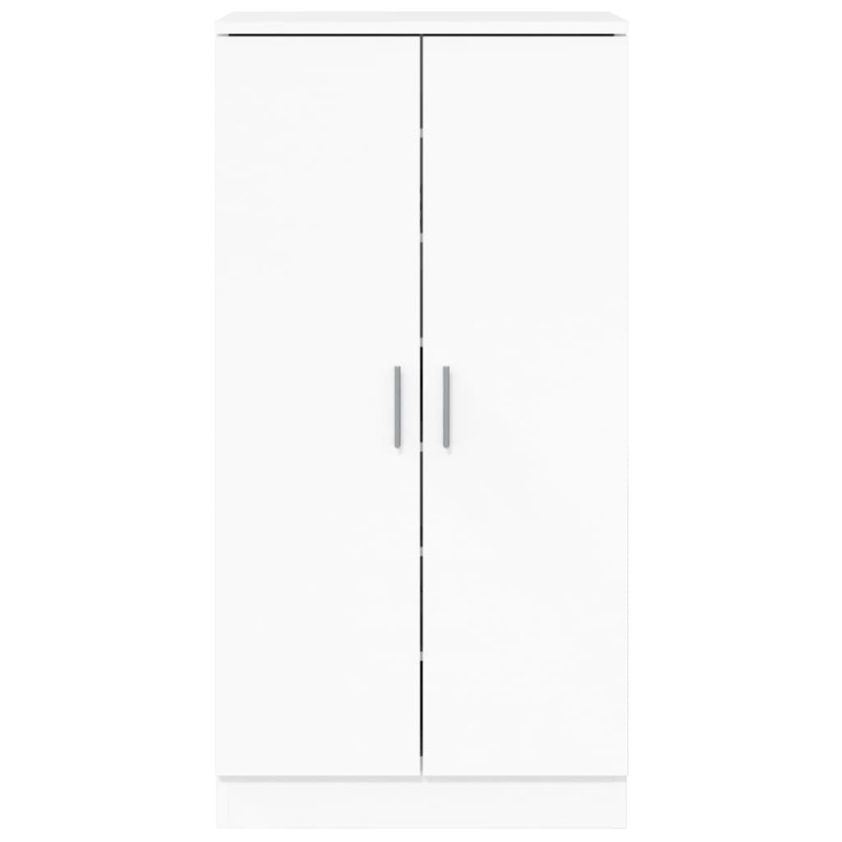 vidaXL Παπουτσοθήκη Γυαλιστερό Λευκό 55x35x108 εκ. Επεξεργασμένο Ξύλο