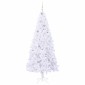 vidaXL Τεχνητό Χριστουγεννιάτικο Δέντρο Λευκό 210 cm PVC και Ατσάλι
