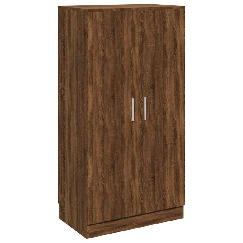 vidaXL Παπουτσοθήκη Καφέ Δρυς 55x35x108 εκ. από Τεχνητό Ξύλο
