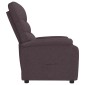 vidaXL Πολυθρόνα Ανακλινόμενη Σκούρο Καφέ Υφασμάτινη
