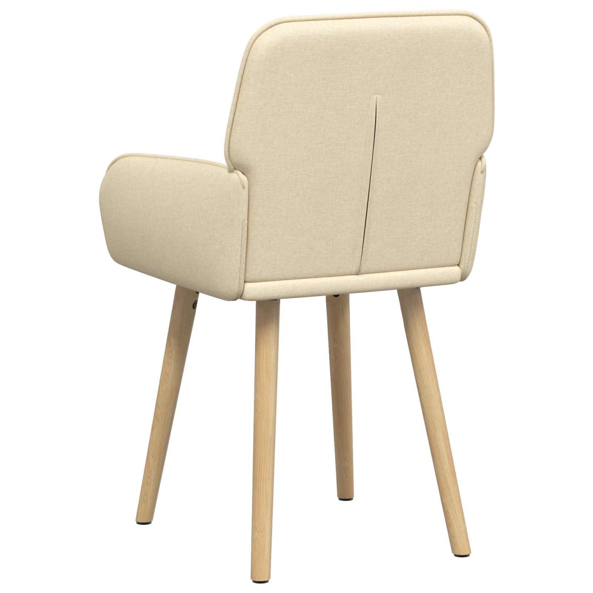 vidaXL Καρέκλες φαγητού 6 τμχ. Ύφασμα Κρεμ 56,5 x 50 x 87,5 εκ.