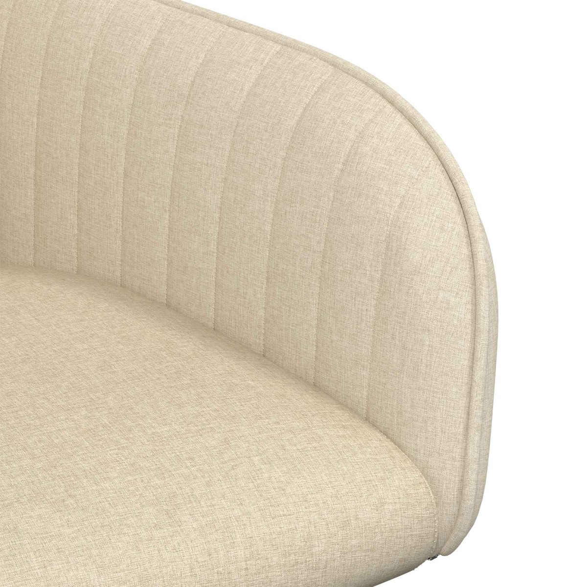 vidaXL Καρέκλες φαγητού 6 τμχ. Ύφασμα Κρεμ 56,5 x 50 x 87,5 εκ.