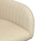 vidaXL Καρέκλες φαγητού 6 τμχ. Ύφασμα Κρεμ 56,5 x 50 x 87,5 εκ.