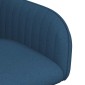 vidaXL Καρέκλες φαγητού 6 τμχ. Ύφασμα Μπλε 56,5 x 50 x 87,5 εκ.