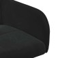 vidaXL Καρέκλες φαγητού 4 τμχ. Βελούδο Μαύρο 59 x 56,5 x 86 εκ.