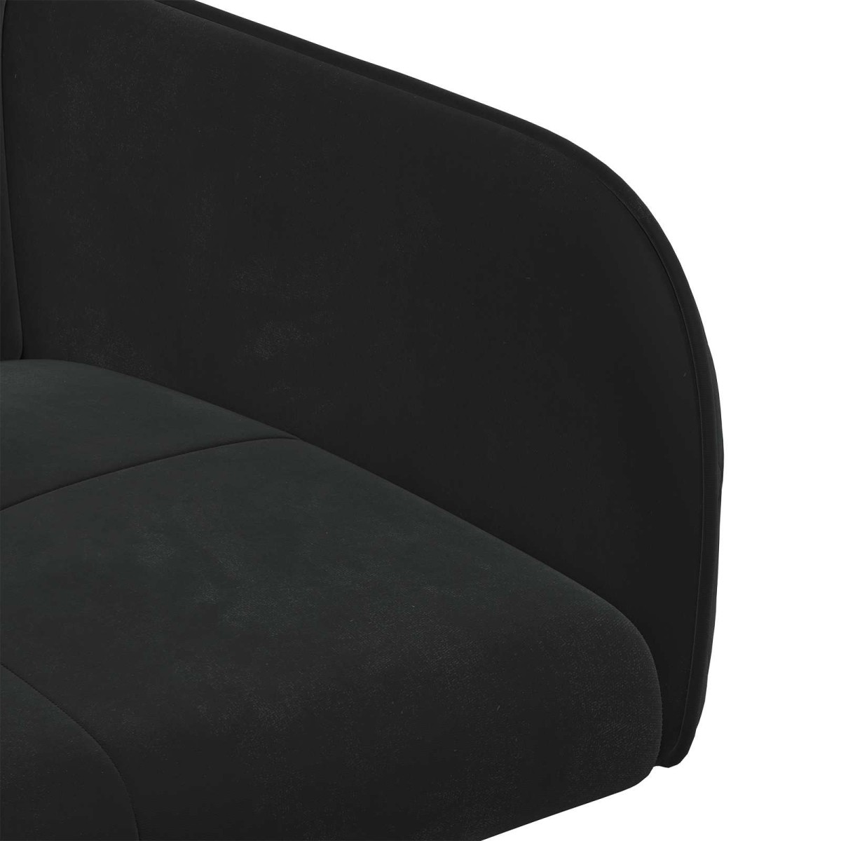 vidaXL Καρέκλες φαγητού 6 τμχ. Βελούδο Μαύρο 59 x 56,5 x 86 εκ.