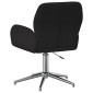 vidaXL Καρέκλες Γραφείου με Περιστροφή 2 τμχ. 54 x 58 x 90 εκ. Μαύρο