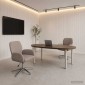 vidaXL Καρέκλες Γραφείου με Περιστροφή 2 τμχ. 54 x 58 x 90 εκ. Taupe