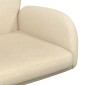 vidaXL Καρέκλες Γραφείου με Περιστροφή 2 τμχ. 54 x 58 x 90 εκ. Κρεμ