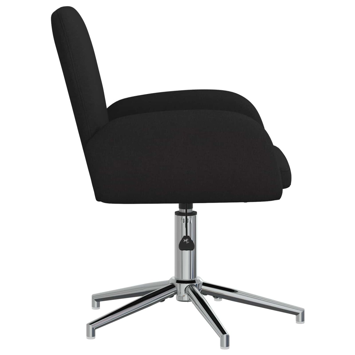 vidaXL Καρέκλες Γραφείου με Περιστροφή 4 τμχ. 54 x 58 x 90 εκ. Μαύρο
