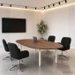vidaXL Καρέκλες Γραφείου με Περιστροφή 4 τμχ. 54 x 58 x 90 εκ. Μαύρο