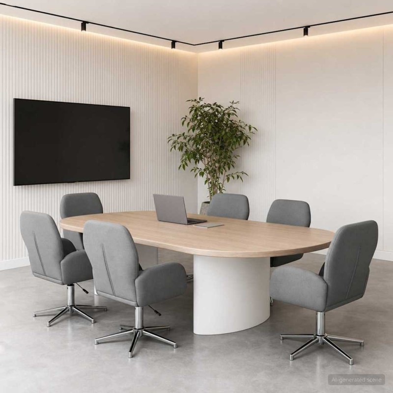 vidaXL Καρέκλες Γραφείου με Περιστροφή 6 τμχ. 54 x 58 x 90 εκ. Ύφασμα