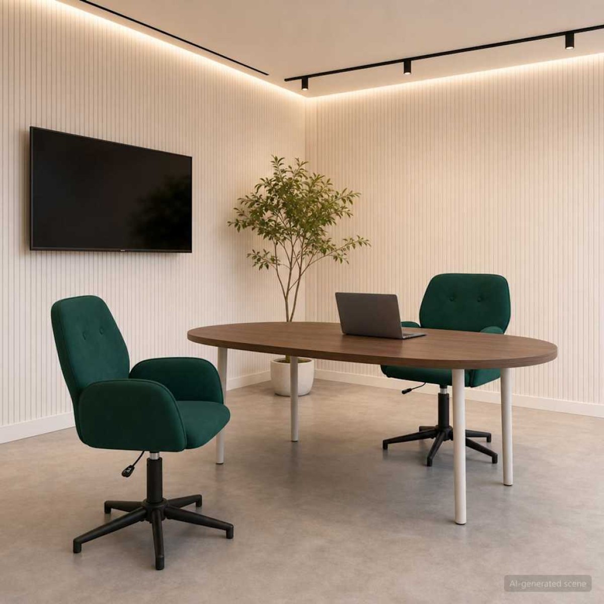 vidaXL Καρέκλες Γραφείου με Περιστροφή 2 τμχ. 54 x 55 x 90 εκ Βελούδο
