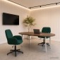 vidaXL Καρέκλες Γραφείου με Περιστροφή 2 τμχ. 54 x 55 x 90 εκ Βελούδο