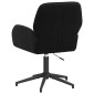 vidaXL Καρέκλες Γραφείου με Περιστροφή 2 τμχ. 54 x 55 x 90 εκ Μαύρο