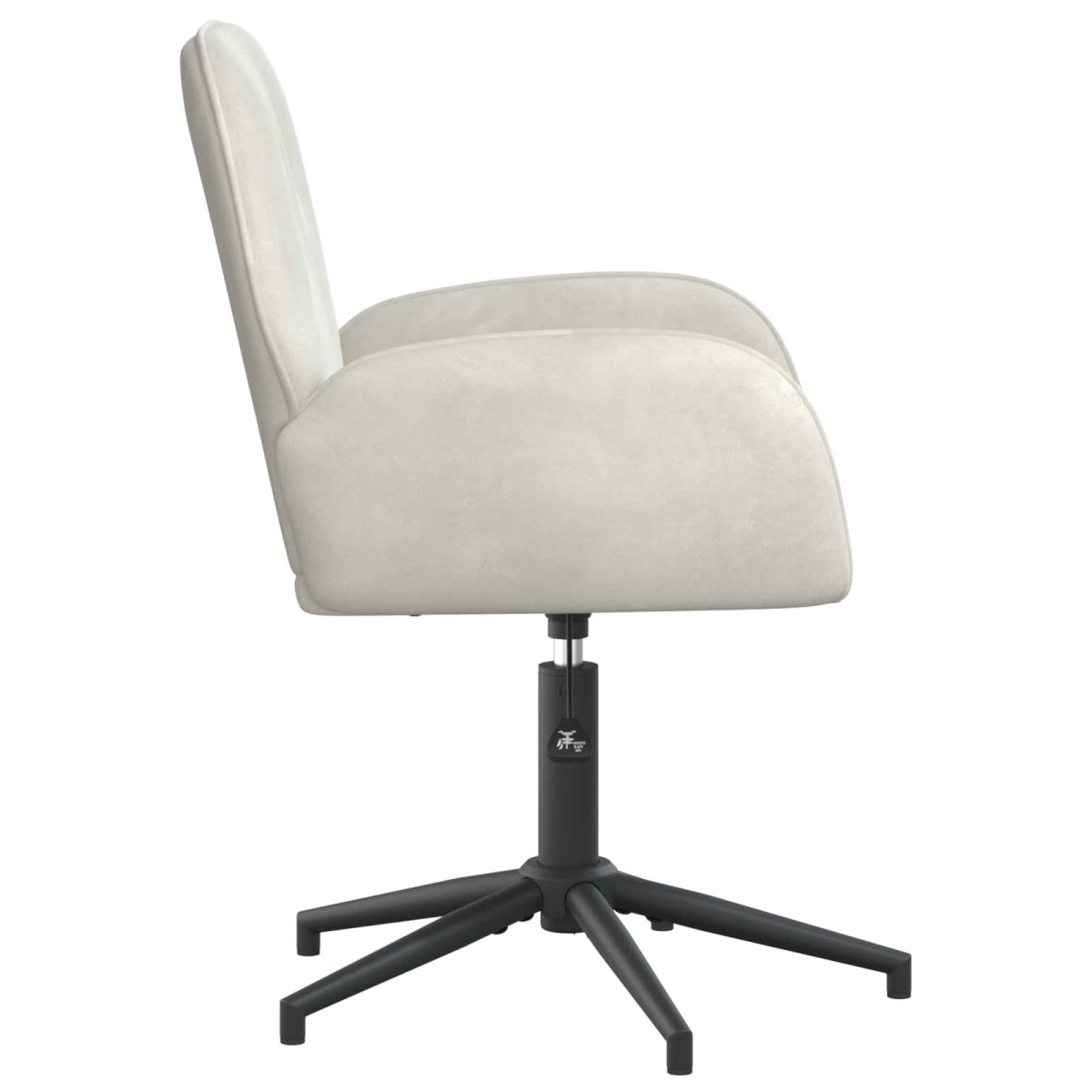 vidaXL Καρέκλες Γραφείου με Περιστροφή 2 τμχ. 54 x 55 x 90 εκ Κρεμ