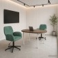 vidaXL Καρέκλες Γραφείου με Περιστροφή 2 τμχ. 54 x 55 x 90 εκ Θαλασσί