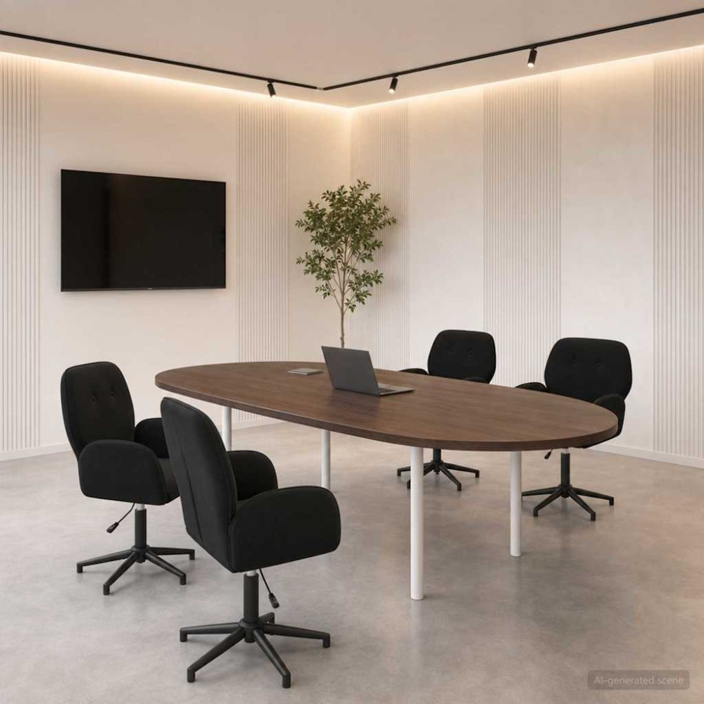vidaXL Καρέκλες Γραφείου με Περιστροφή 4 τμχ. 54 x 55 x 90 εκ Μαύρο