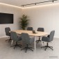 vidaXL Καρέκλες Γραφείου με Περιστροφή 6 τμχ. 54 x 55 x 90 εκ Βελούδο