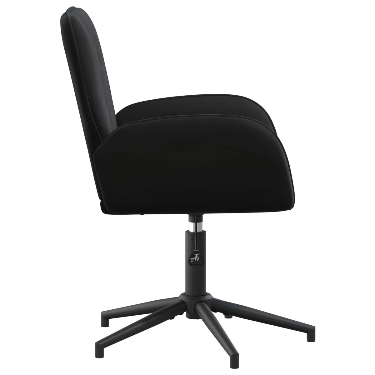 vidaXL Καρέκλες Γραφείου με Περιστροφή 6 τμχ. 54 x 55 x 90 εκ Μαύρο
