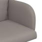 vidaXL Καρέκλες φαγητού 4 τμχ. Ύφασμα Taupe 60 x 56 x 96 εκ