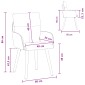 vidaXL Καρέκλες φαγητού 4 τμχ. Ύφασμα Taupe 60 x 56 x 96 εκ