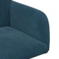 vidaXL Καρέκλες φαγητού 4 τμχ. Βελούδο Μπλε 55 x 50 x 84 εκ.