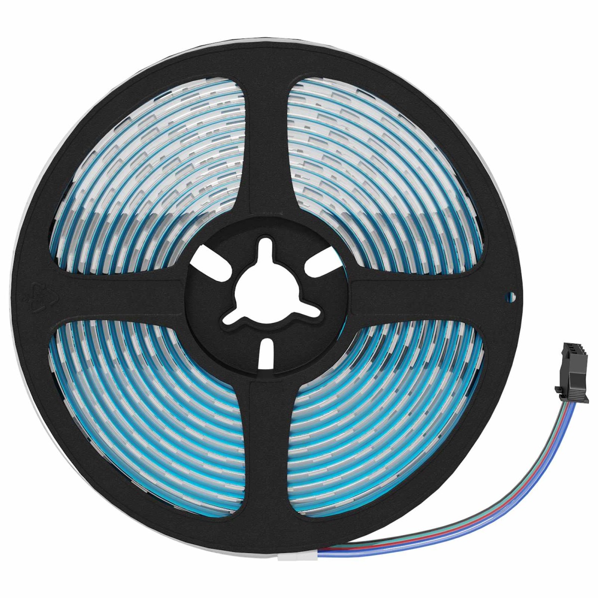 vidaXL Λωρίδα LED 2 τμχ. Μαύρο και Διαφανές Χαλκός και Πλαστικό
