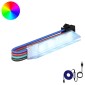 vidaXL Λωρίδα LED 12 τμχ. Μαύρο και Λευκό Χαλκός και Πλαστικό