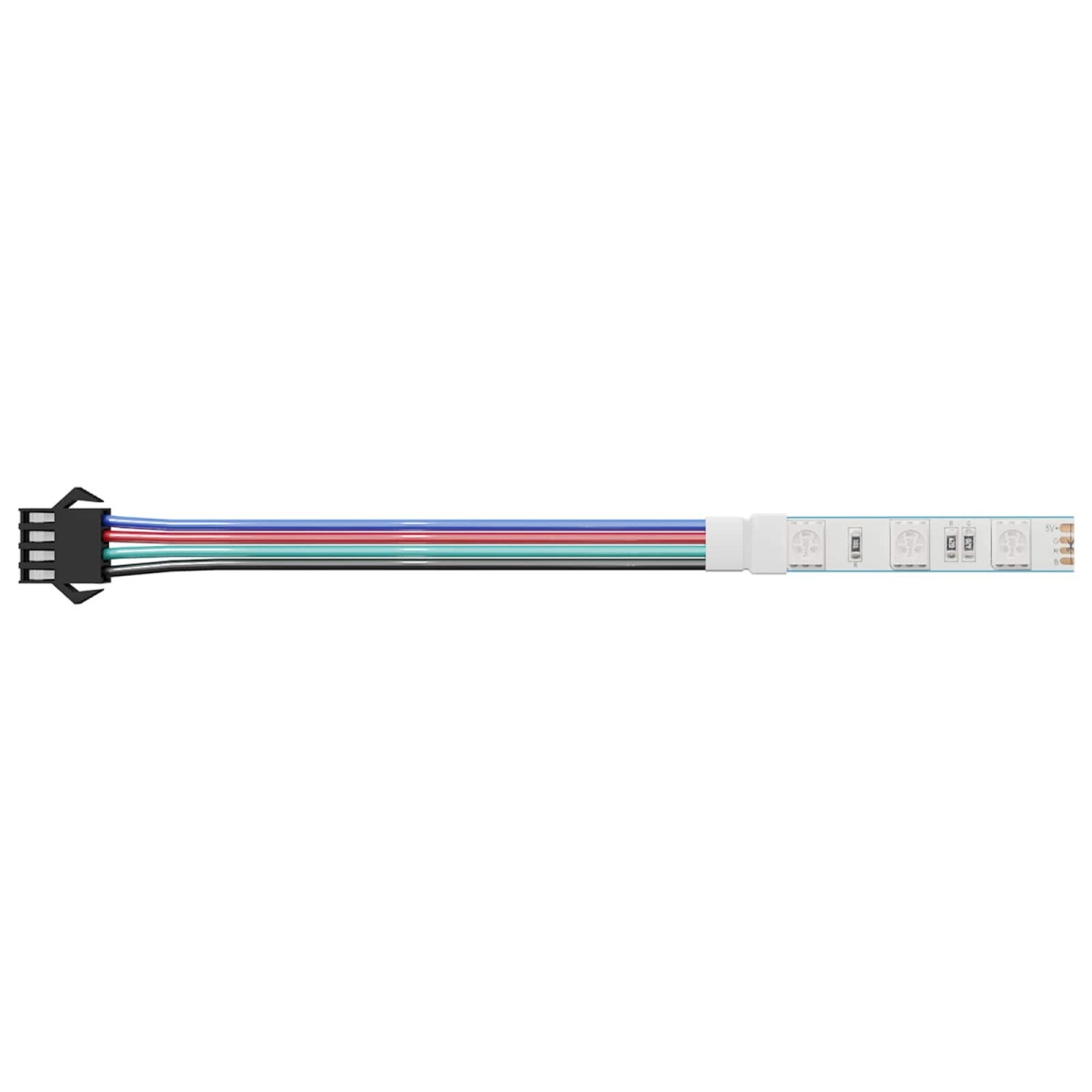 vidaXL Λωρίδα LED 2 τμχ. Μαύρο και Πολύχρωμο Χαλκός και Πλαστικό