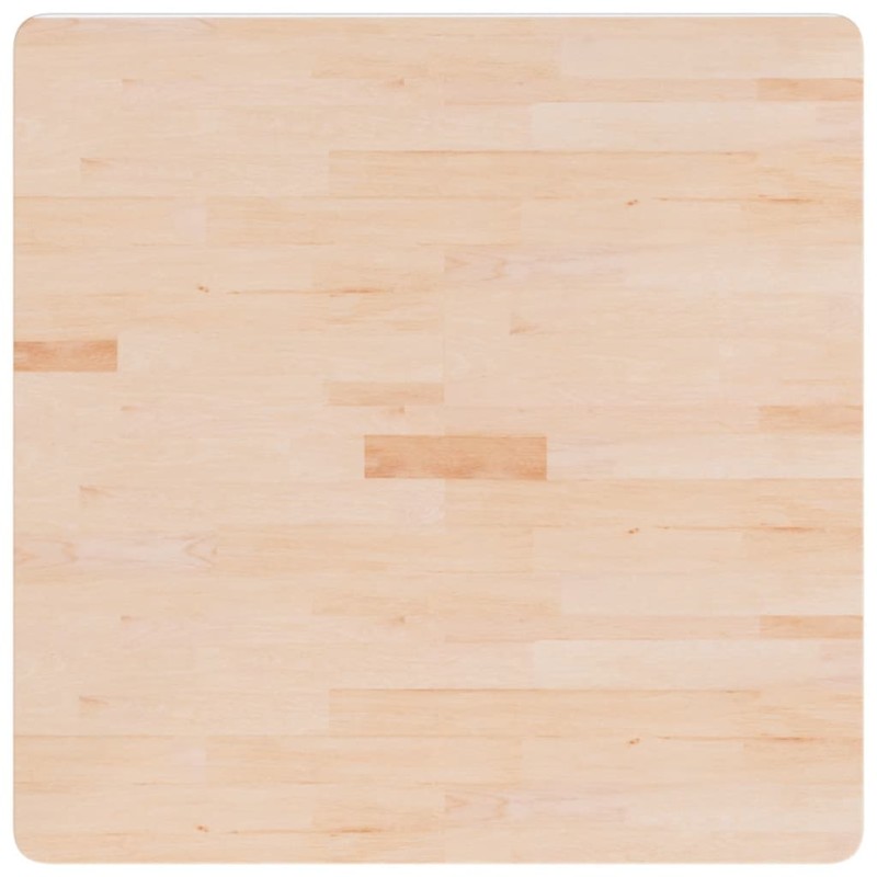 vidaXL Επιφάνεια Τραπεζιού Τετράγωνη 80x80x1,5 εκ. Μασίφ Ξύλο Δρυς