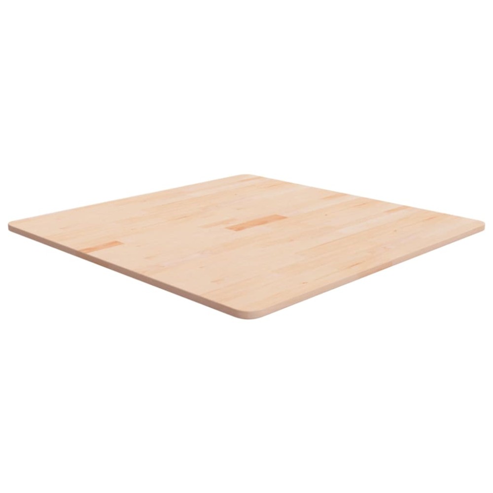 vidaXL Επιφάνεια Τραπεζιού Τετράγωνη 80x80x1,5 εκ. Μασίφ Ξύλο Δρυς
