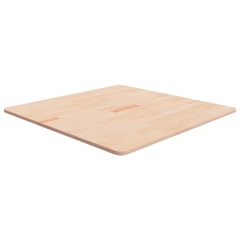 vidaXL Επιφάνεια Τραπεζιού Τετράγωνη 80x80x1,5 εκ. Μασίφ Ξύλο Δρυς