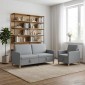 vidaXL Σαλονάκι Σετ Με Αποθηκευτικό Χώρο 2 pcs Ανοιχτό γκρι