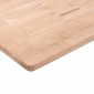 vidaXL Ράφι 60x20x1,5 εκ. από Ακατέργαστο Μασίφ Ξύλο Δρυός