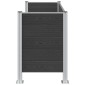 vidaXL Φράχτης Σκουπιδιών Γκρι 161 x 85 x 115 εκ Αλουμίνιο και WPC