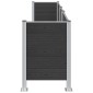 vidaXL Φράχτης Σκουπιδιών Γκρι 315 x 85 x 115 εκ Αλουμίνιο και WPC