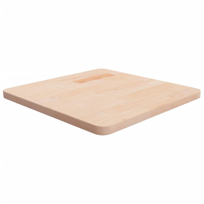 vidaXL Επιφάνεια Τραπεζιού Τετράγωνη 50x50x2,5 εκ. Μασίφ Ξύλο Δρυς