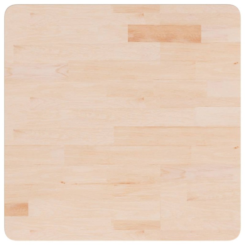 vidaXL Επιφάνεια Τραπεζιού Τετράγωνη 60x60x2,5 εκ. Μασίφ Ξύλο Δρυς