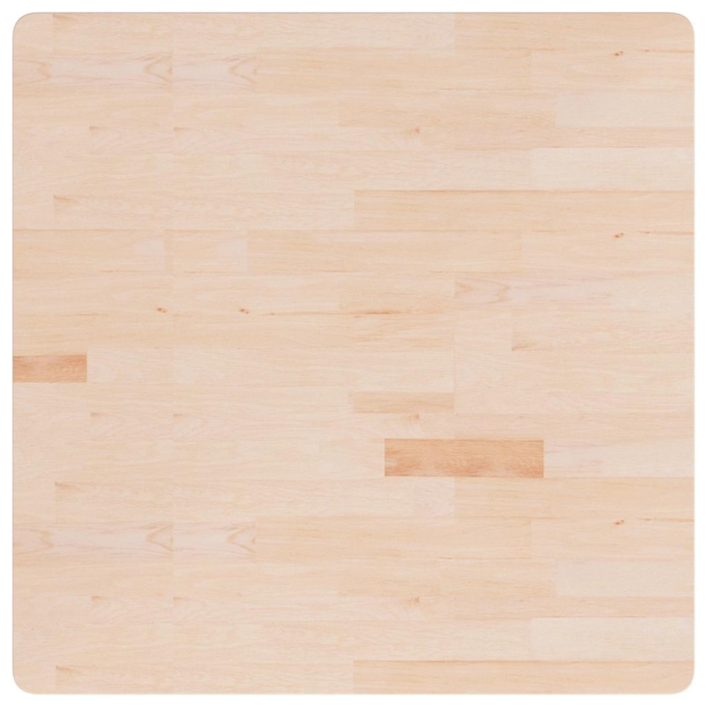 vidaXL Επιφάνεια Τραπεζιού Τετράγωνη 90x90x2,5 εκ. Μασίφ Ξύλο Δρυς