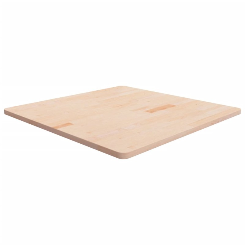 vidaXL Επιφάνεια Τραπεζιού Τετράγωνη 90x90x2,5 εκ. Μασίφ Ξύλο Δρυς