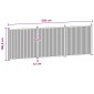 vidaXL Πάνελ Φράχτη 3 τμχ. 530 x 186,5 εκ. WPC και Αλουμίνιο Μαύρο