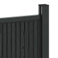vidaXL Πάνελ Φράχτη 6 τμχ. 1055 x 186,5 εκ WPC και Αλουμίνιο Μαύρο